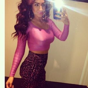 BEBE Bandaged top